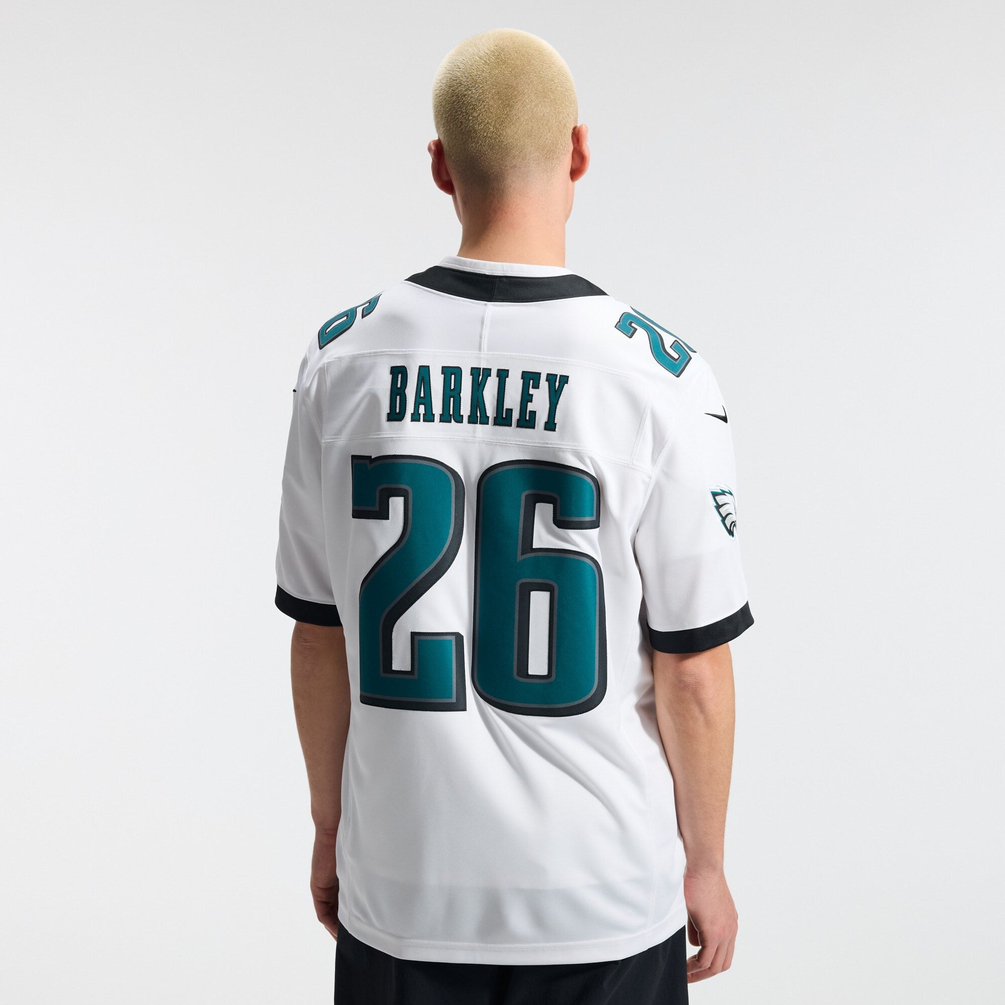 Philadelphia Eagles Saquon Barkley Nike White Vapor F.U.S.E. Stitched Limited Jersey
