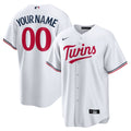 Minnesota Twins Nike White Home Replica Custom Jersey