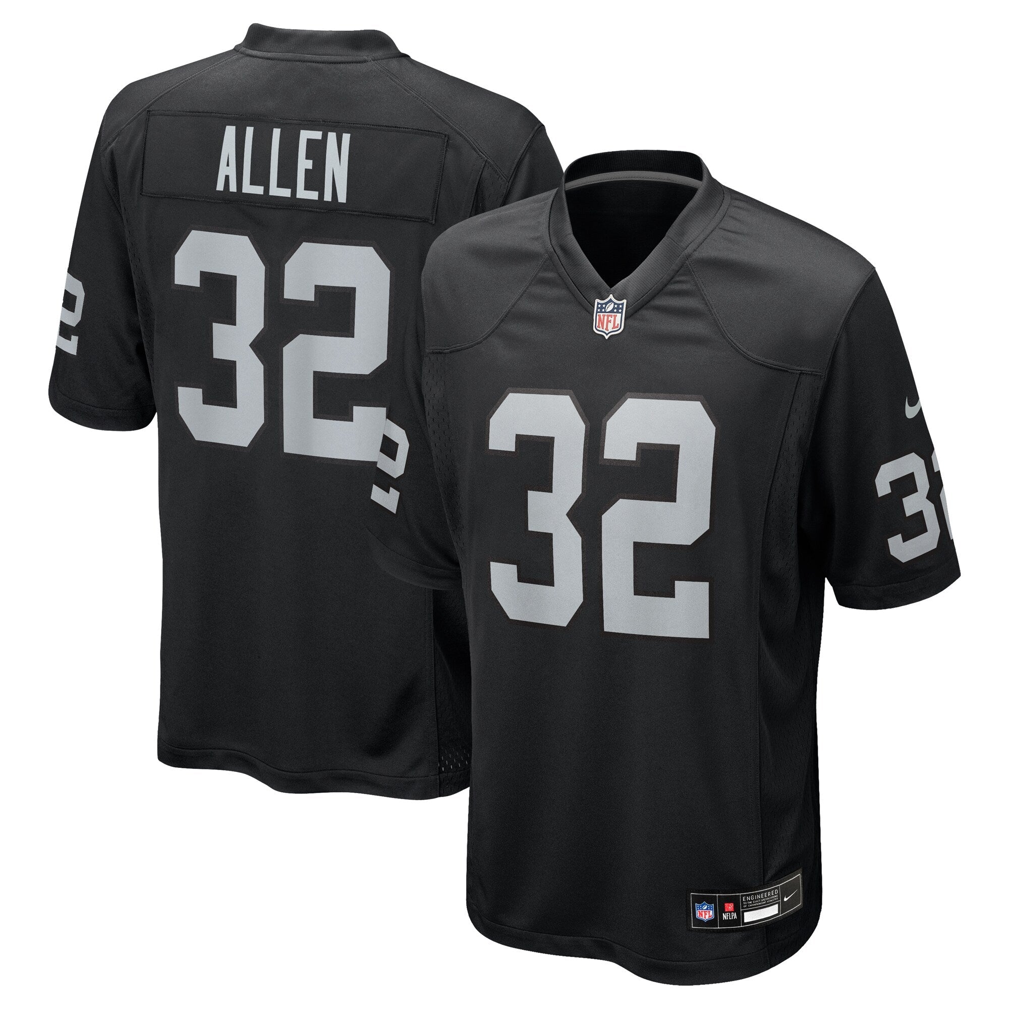 Las Vegas Raiders Marcus Allen Nike Black Game Retired Player Jersey