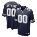 Dallas Cowboys Nike Navy Custom Game Jersey