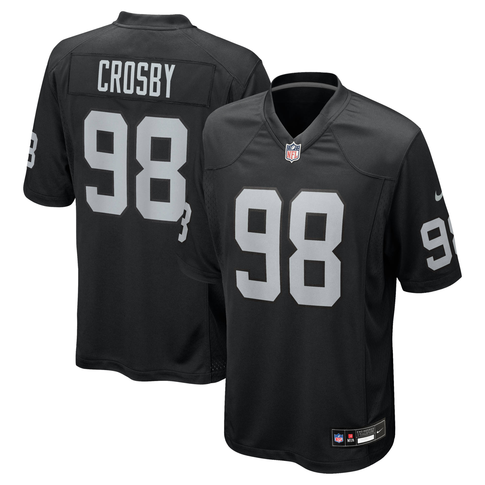 Las Vegas Raiders Maxx Crosby Nike Black Game Jersey