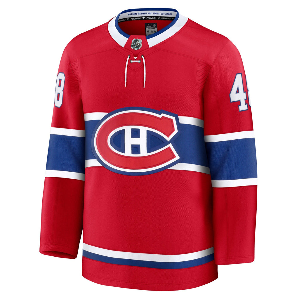 Montreal Canadiens Lane Hutson Fanatics Red Home Premium Jersey