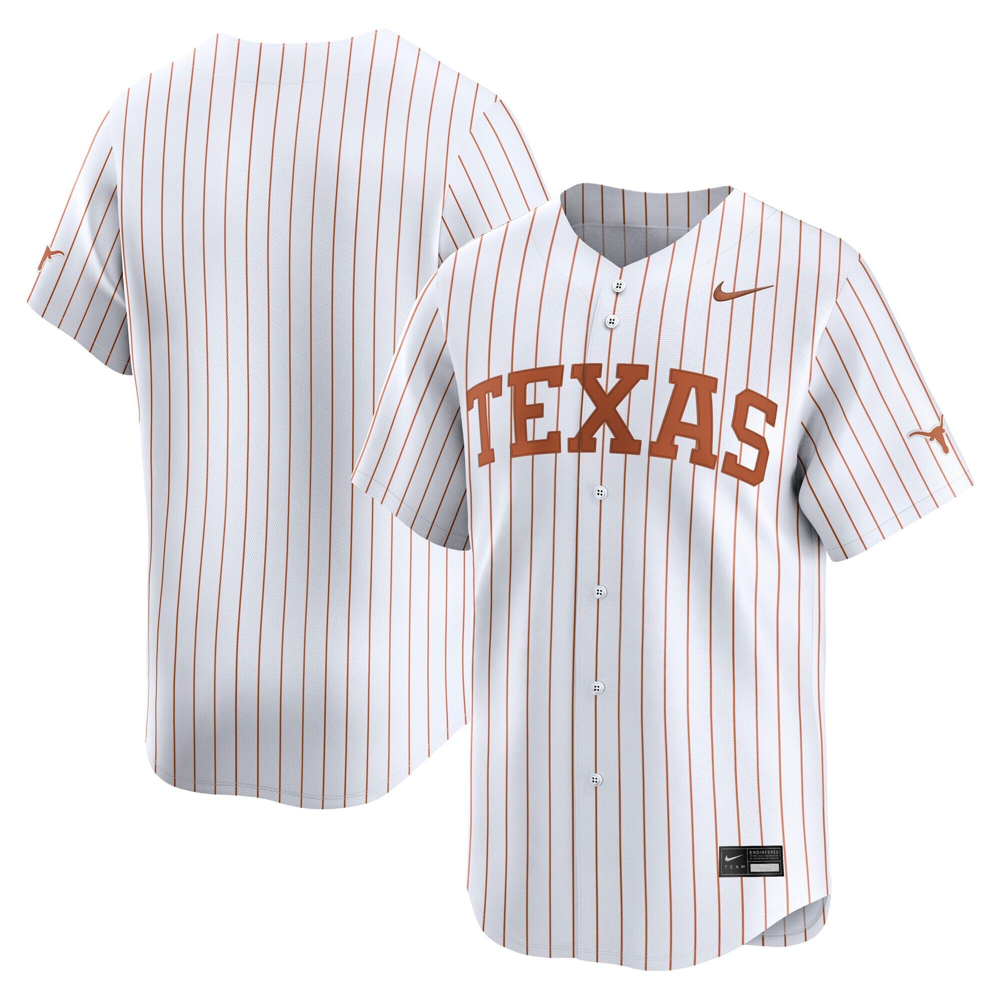 Nike White Texas Longhorns Baseball Limited Jersey