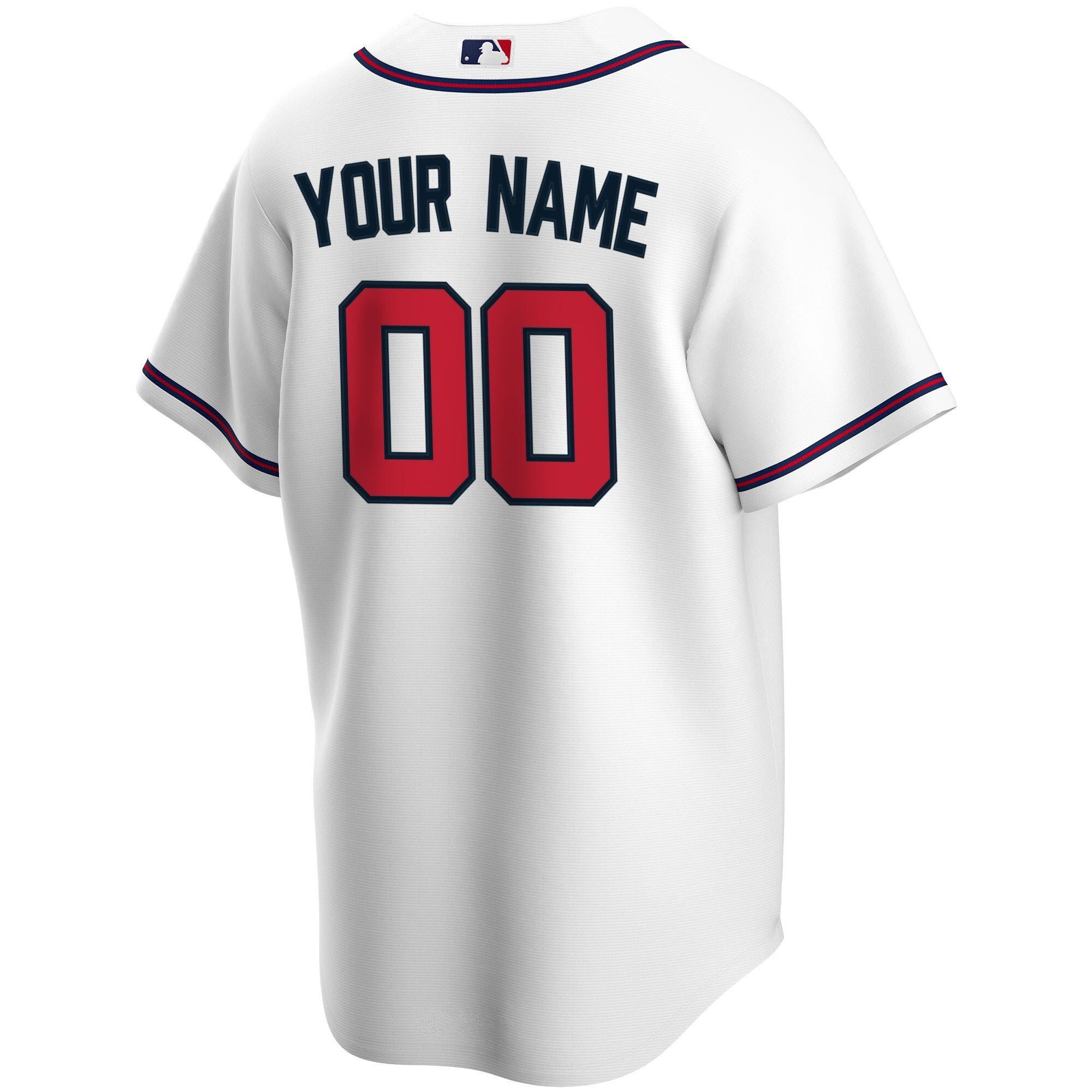 Atlanta Braves Nike White Home Replica Custom Jersey