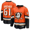 Anaheim Ducks Cutter Gauthier Fanatics Orange Home Breakaway Jersey