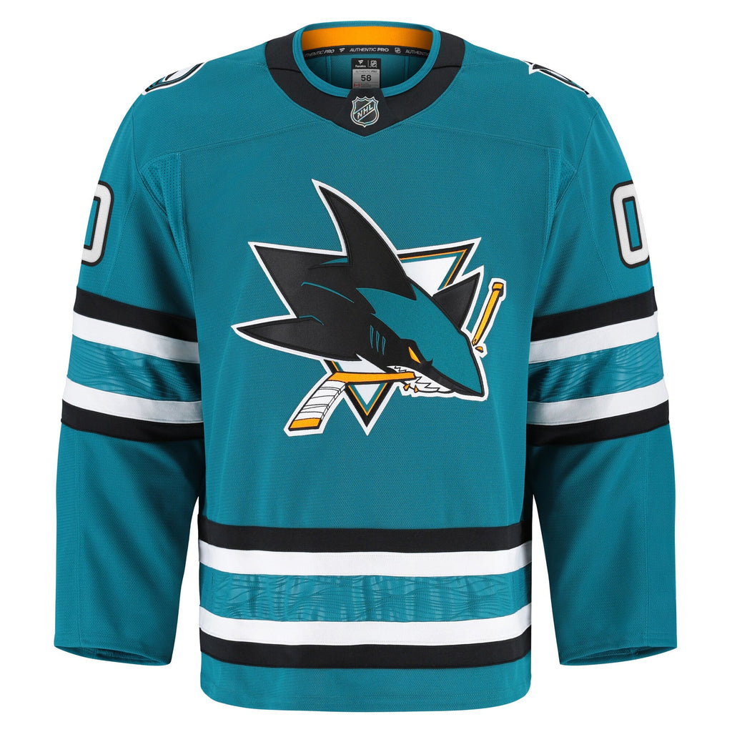 San Jose Sharks Fanatics Teal Home Authentic Pro Custom Jersey