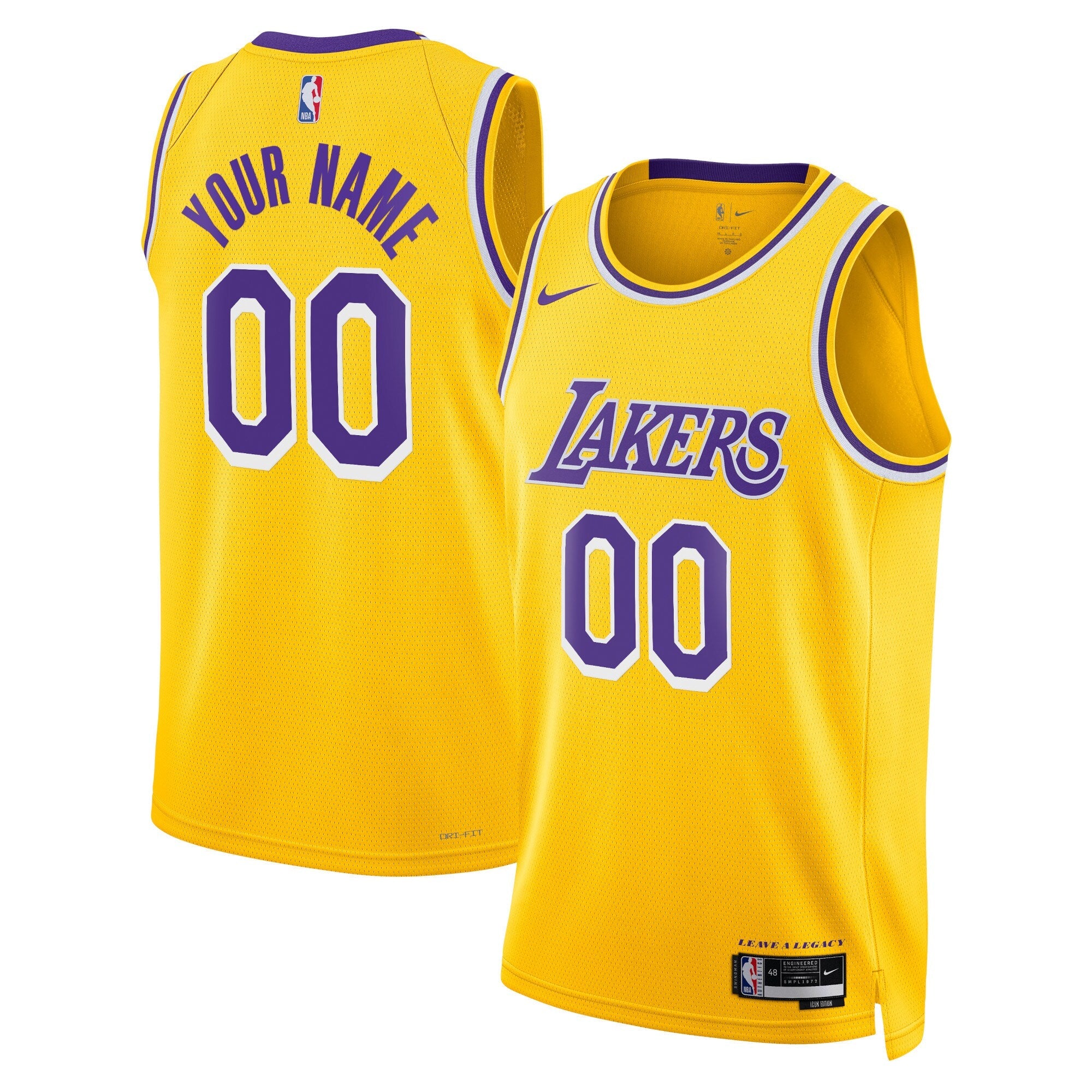 Los Angeles Lakers Nike Icon Swingman Jersey - Custom