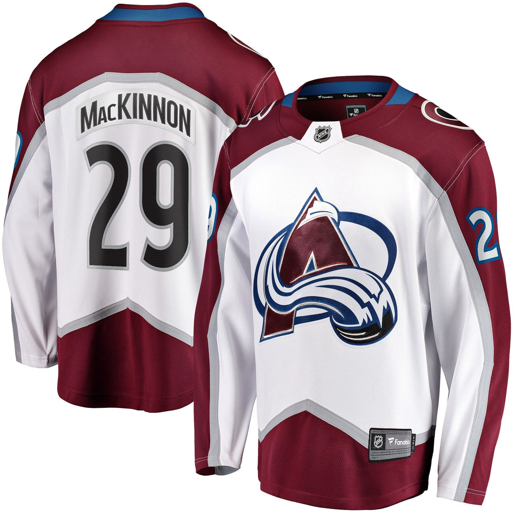 Colorado Avalanche Nathan MacKinnon Fanatics White Breakaway Jersey