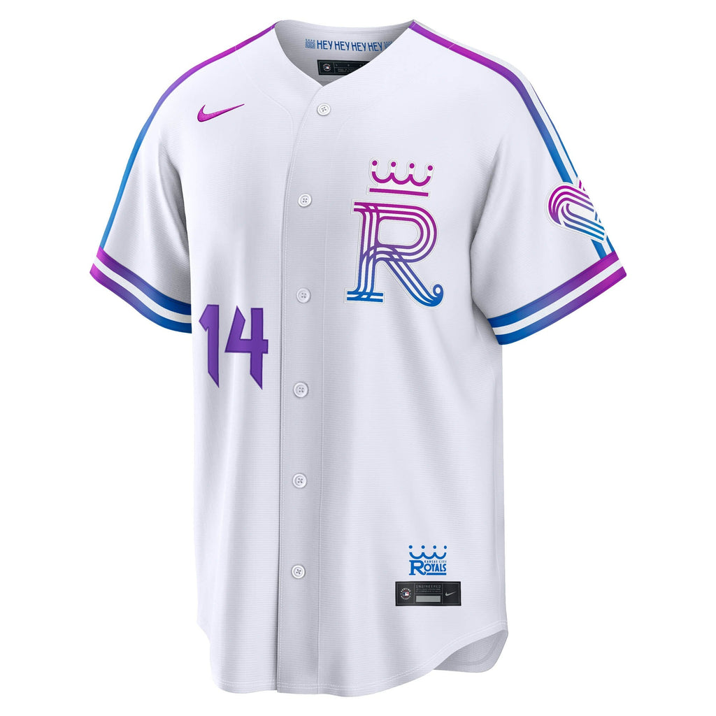 Kansas City Royals Jac Caglianone Nike White 2026 City Connect Stadium Jersey