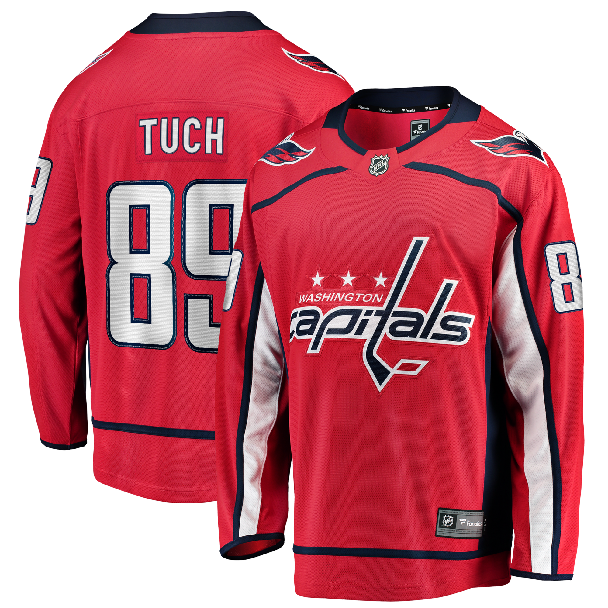 Washington Capitals Alex Tuch Fanatics Red Home Breakaway Jersey
