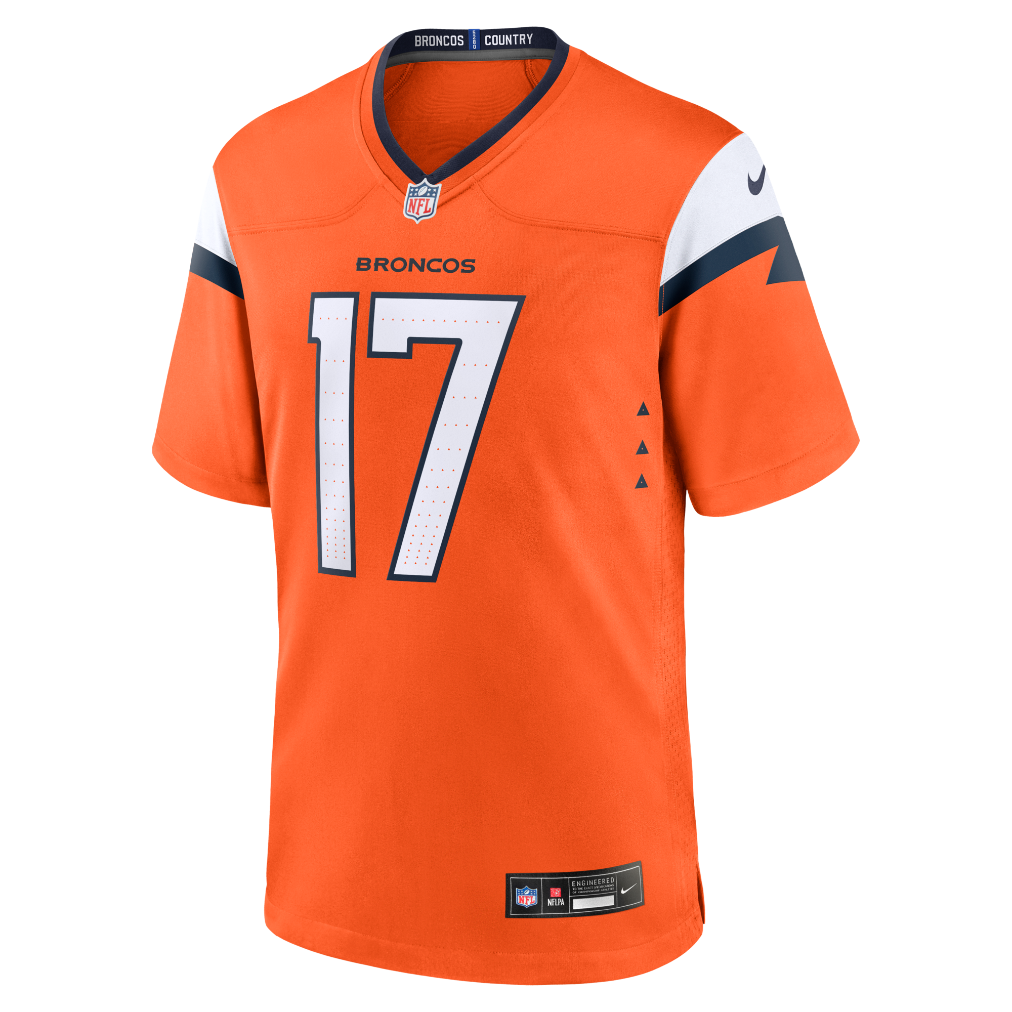 Denver Broncos Jaylen Waddle Nike Orange Game Jersey