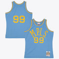 Los Angeles Lakers Mitchell & Ness George Mikan 1948 Dark Authentic Jersey - Columbia Blue