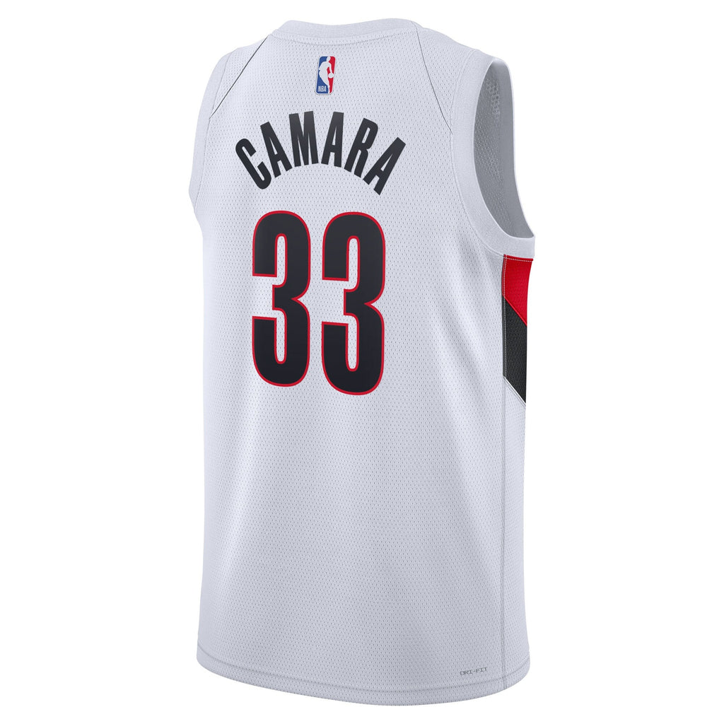 Portland Trail Blazers Nike Replica Association Edition Swingman Jersey - White - Toumani Camara