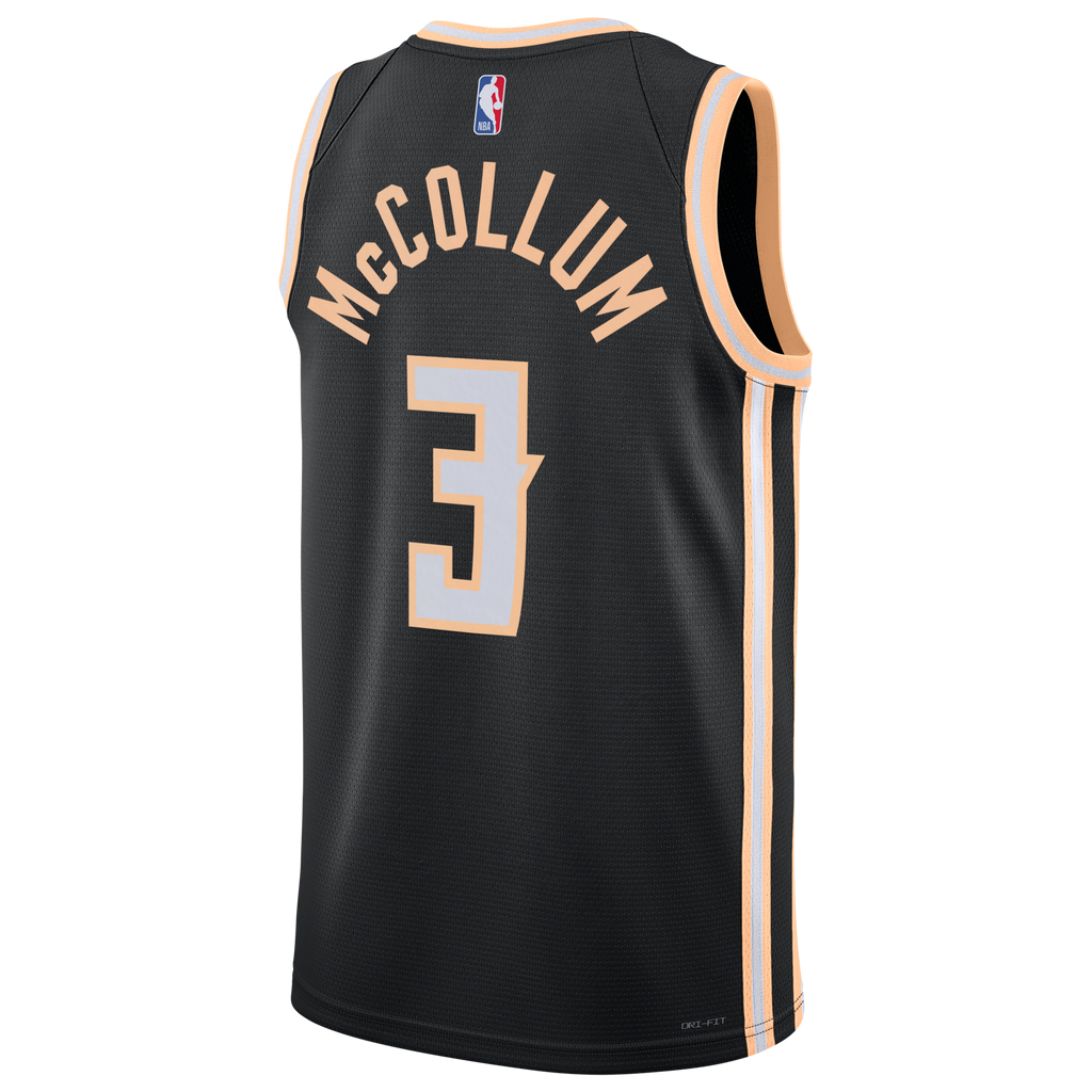 Nike Atlanta Hawks 2025/26 Nike City Edition Swingman Jersey - Black - CJ McCollum