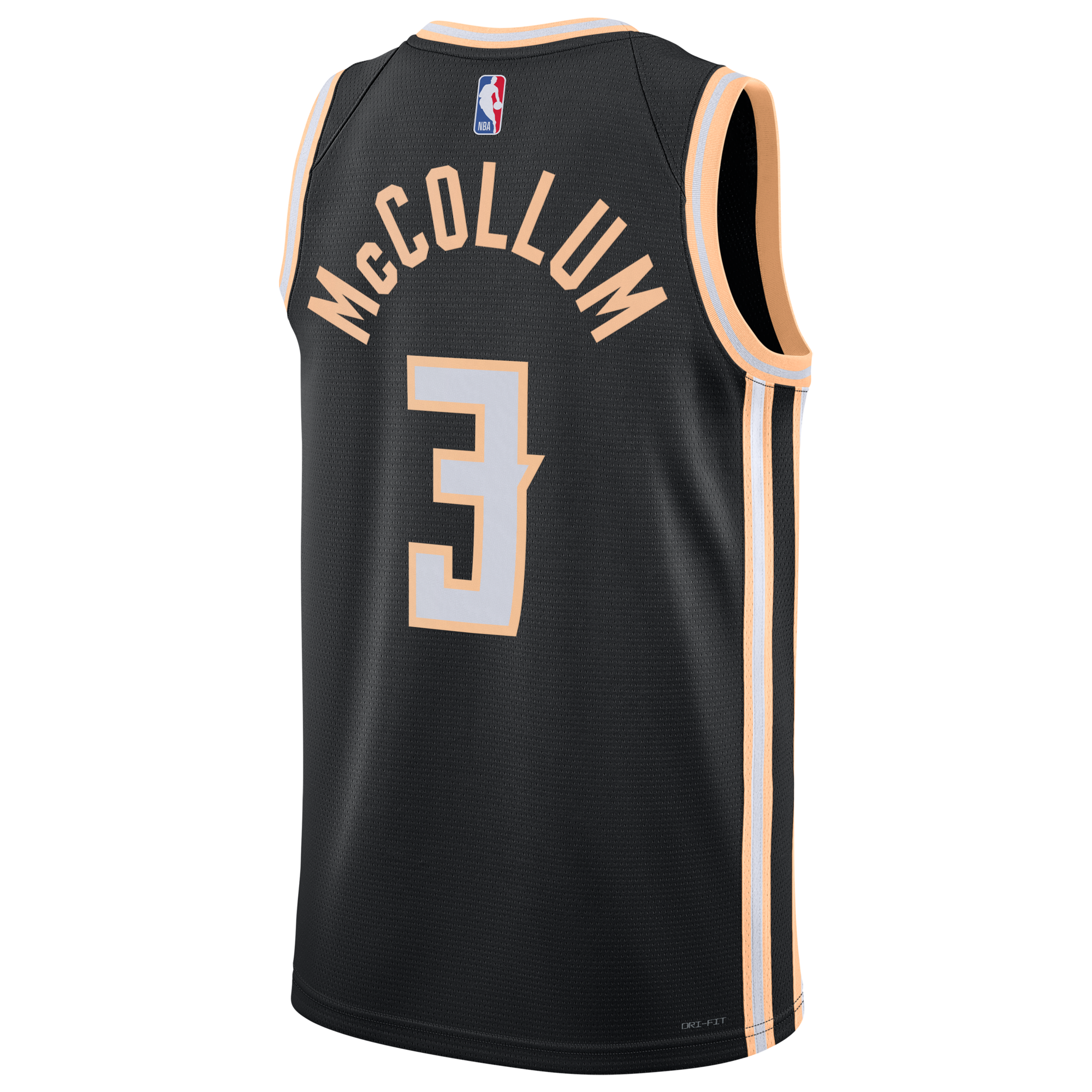 Nike Atlanta Hawks 2025/26 Nike City Edition Swingman Jersey - Black - CJ McCollum