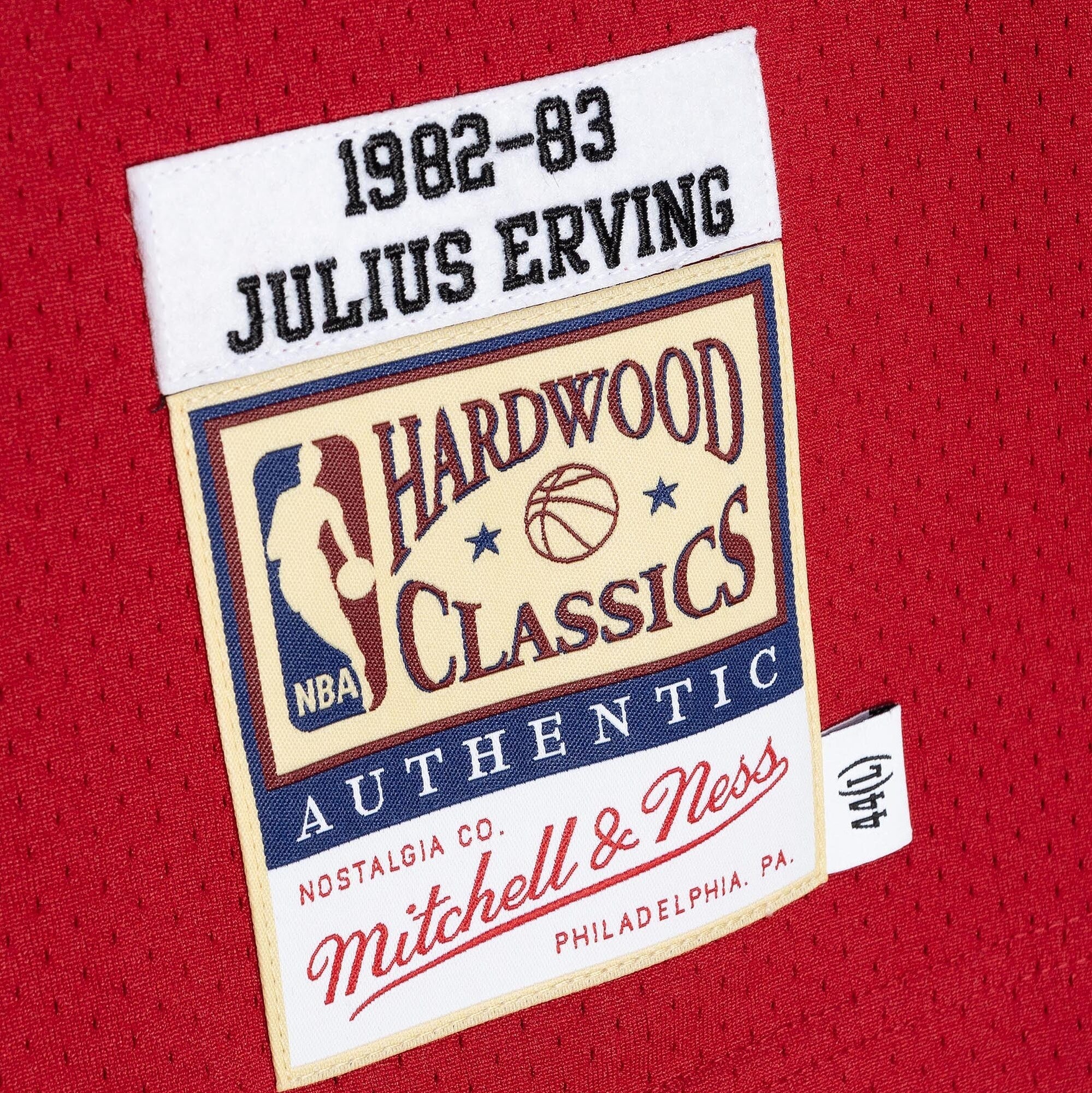 Philadelphia 76ers Mitchell & Ness Julius Erving 82-83 Authentic Road Jersey - Scarlet
