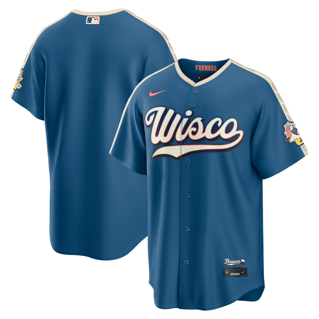 Milwaukee Brewers Nike Mineral Blue 2026 City Connect Stadium Jersey