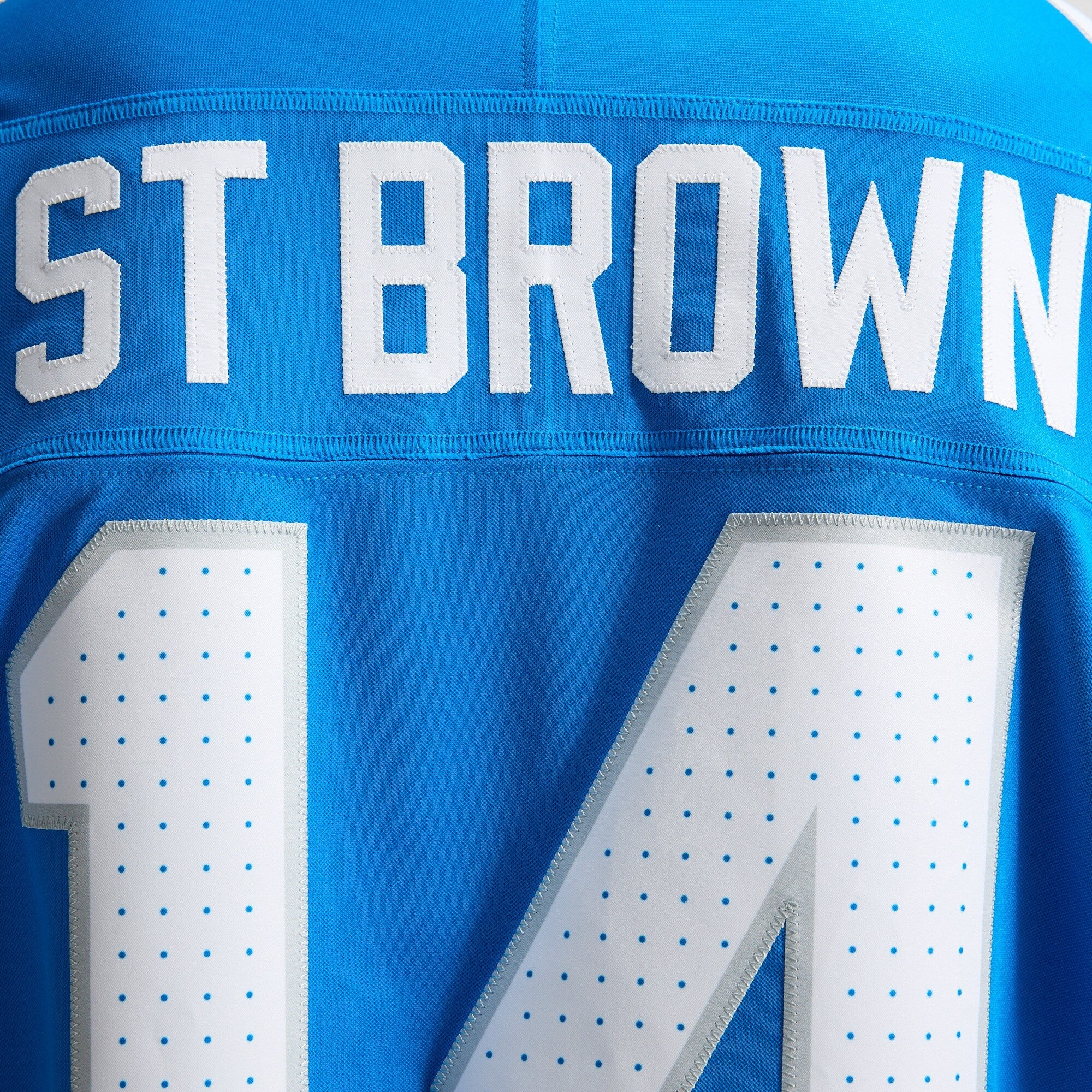 Detroit Lions Amon-Ra St. Brown Nike Blue Team Vapor F.U.S.E. Stitched Limited Jersey