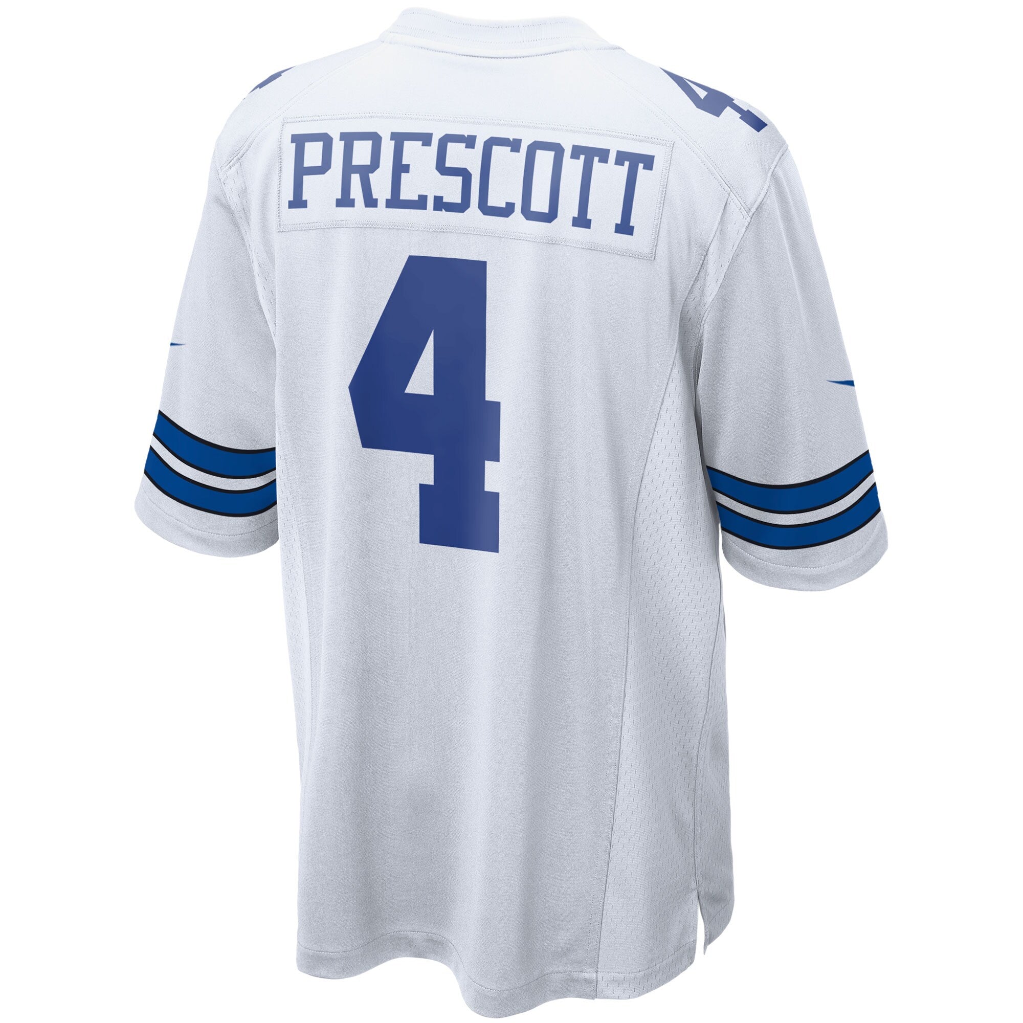 Dallas Cowboys Dak Prescott Nike White Game Team Jersey