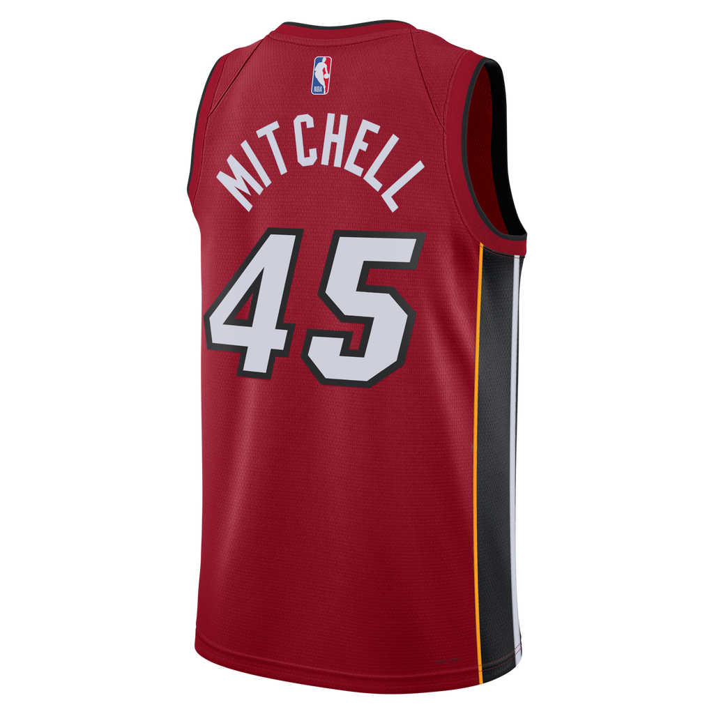 Miami Heat Jordan Brand Statement Edition Swingman Jersey - Red - Davion Mitchell
