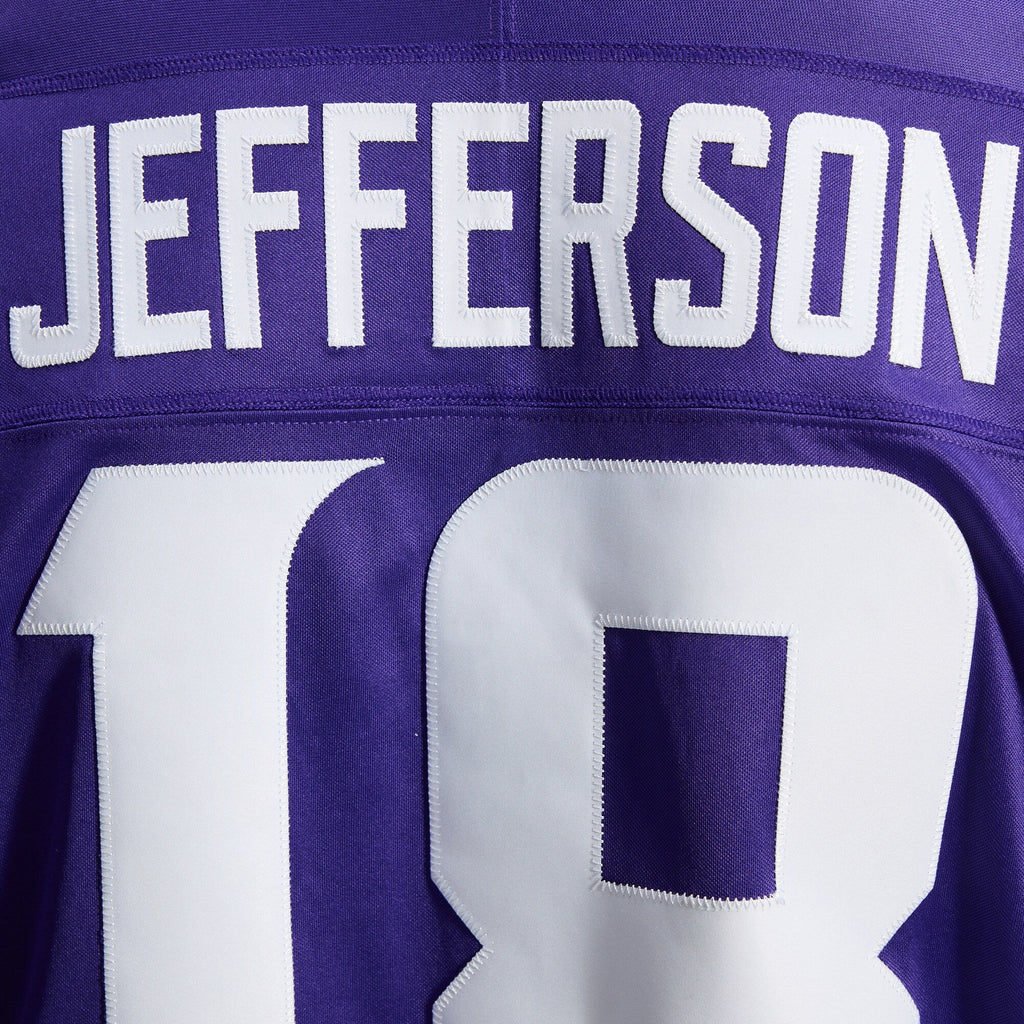 Minnesota Vikings Justin Jefferson Nike Purple Team Vapor F.U.S.E. Stitched Limited Jersey