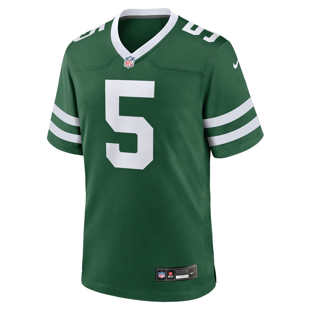 New York Jets Garrett Wilson Nike Legacy Green Game Jersey
