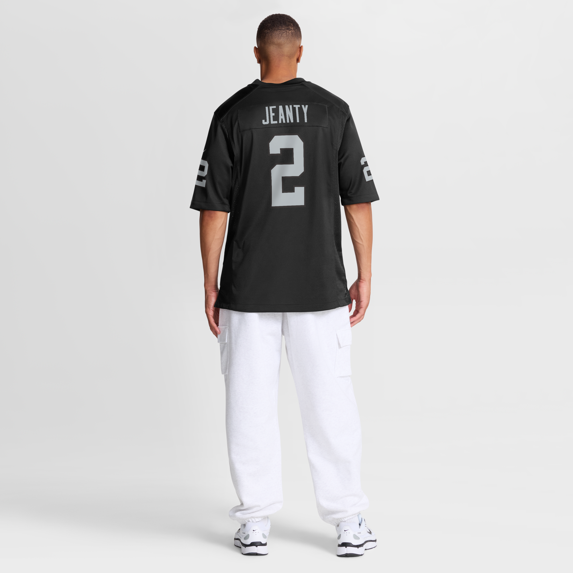 Las Vegas Raiders Ashton Jeanty Nike Black Team Game Jersey