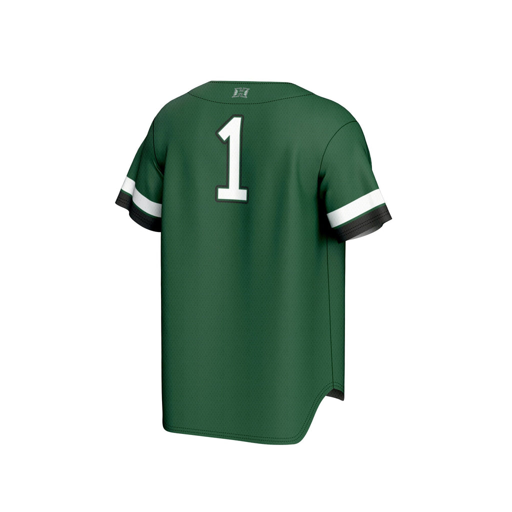 GameDay Greats #1 Green Hawaii Rainbow Warriors Lightweight Collegiate Baseball Fashion Jersey