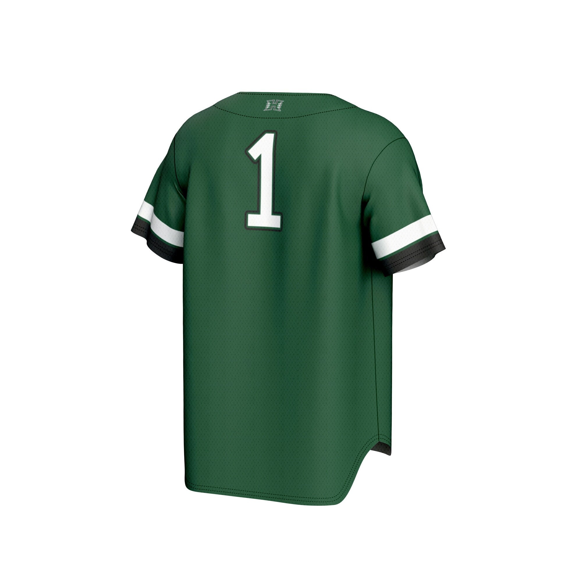 GameDay Greats #1 Green Hawaii Rainbow Warriors Lightweight Collegiate Baseball Fashion Jersey