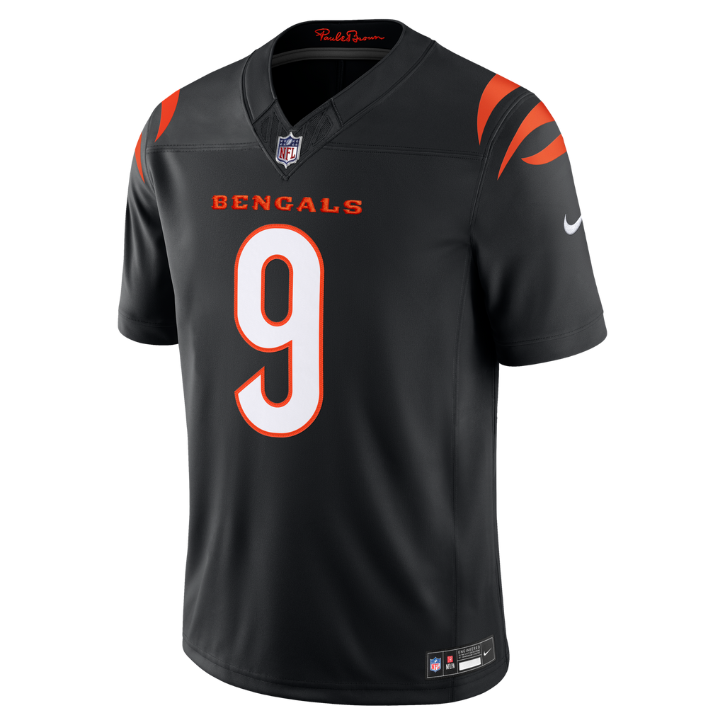 Cincinnati Bengals Joe Burrow Nike Black Team Vapor F.U.S.E. Stitched Limited Jersey