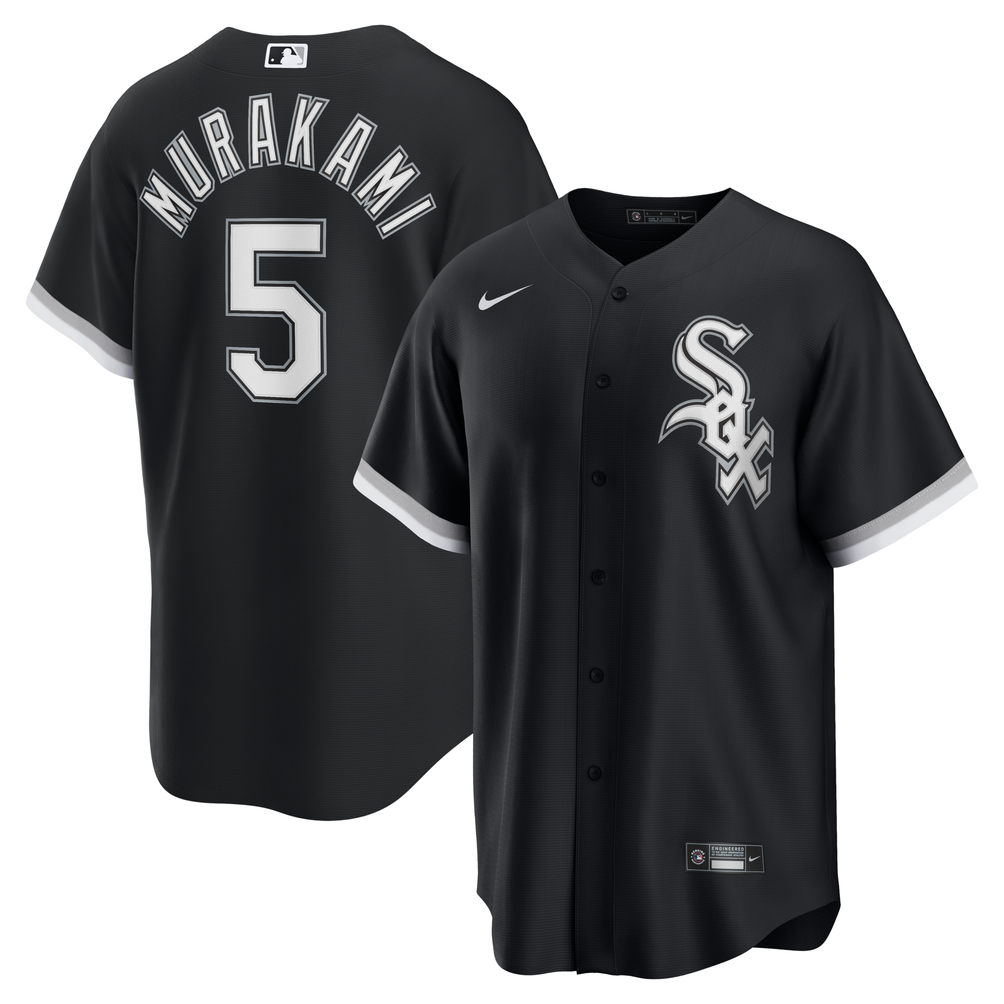 Chicago White Sox Munetaka Murakami Nike Black Alternate Replica Jersey