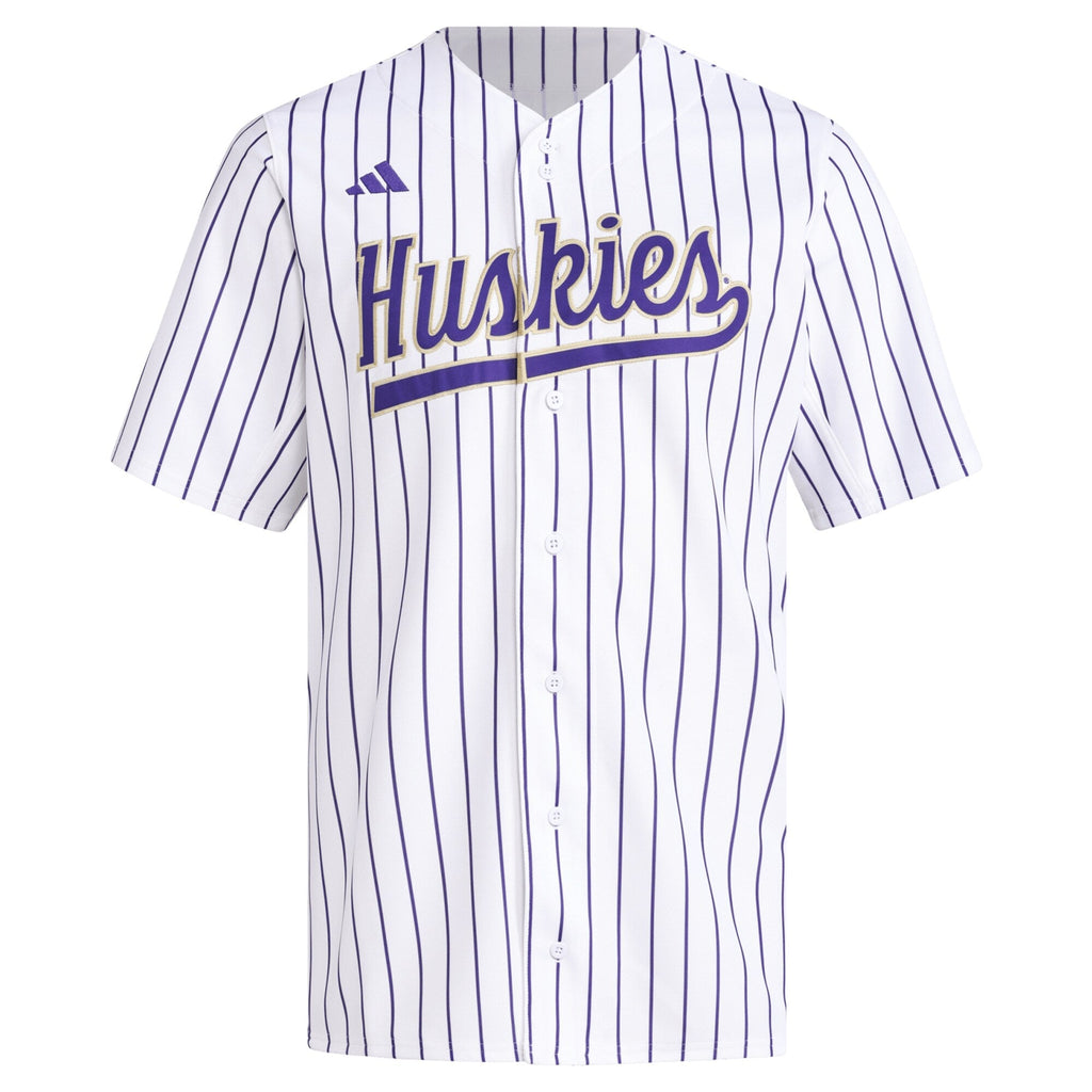 adidas White Washington Huskies Replica Baseball Jersey