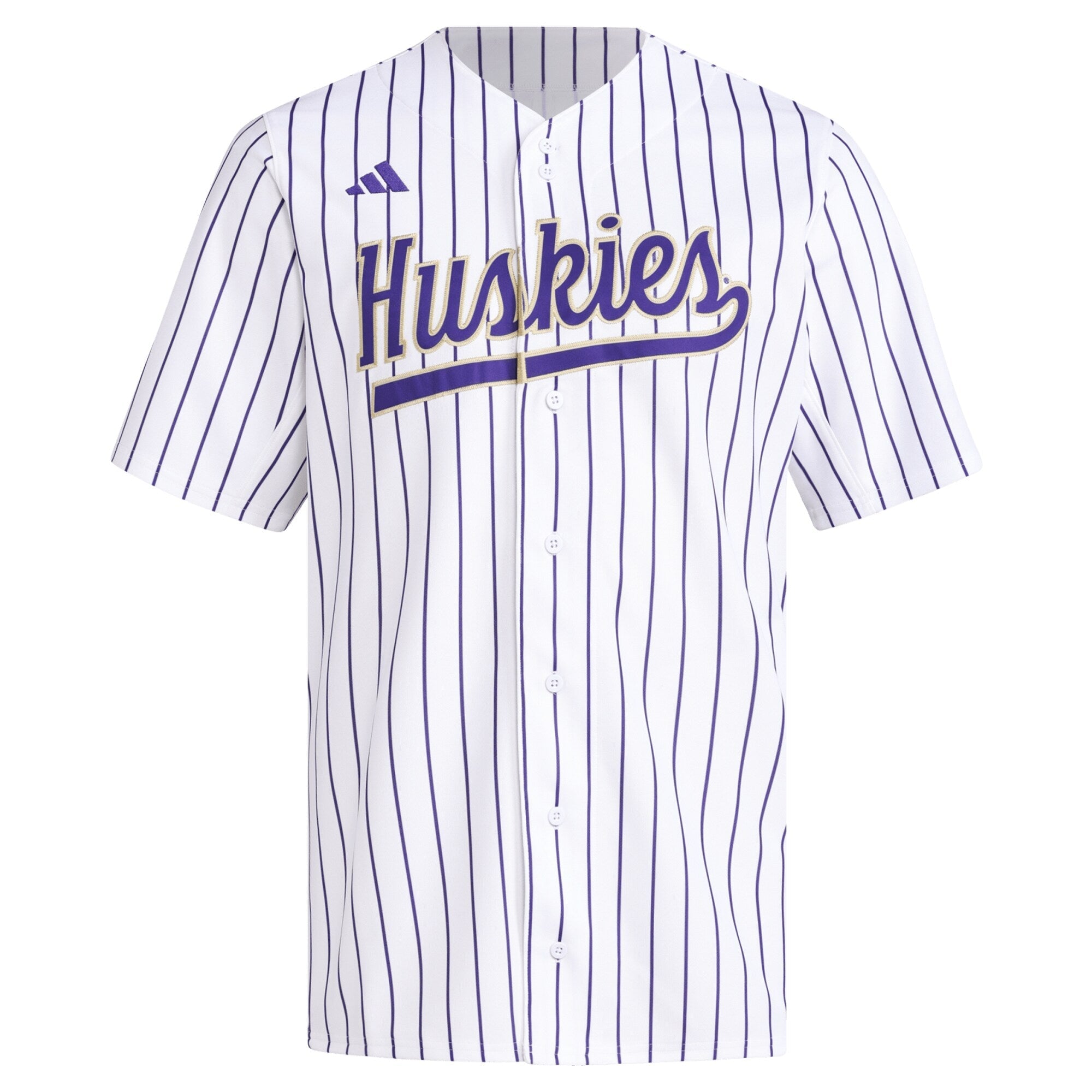 adidas White Washington Huskies Replica Baseball Jersey