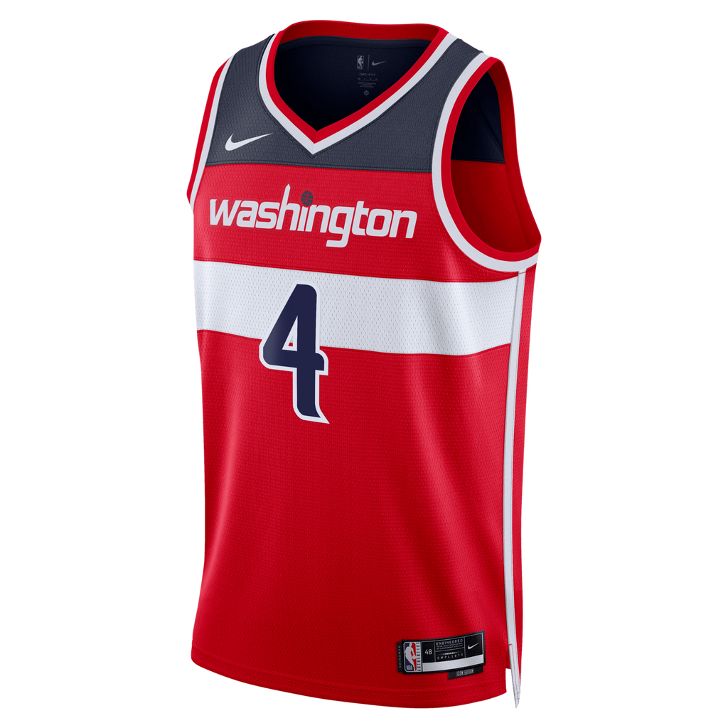 Washington Wizards Nike Icon Swingman Jersey - Red - AJ Dybantsa