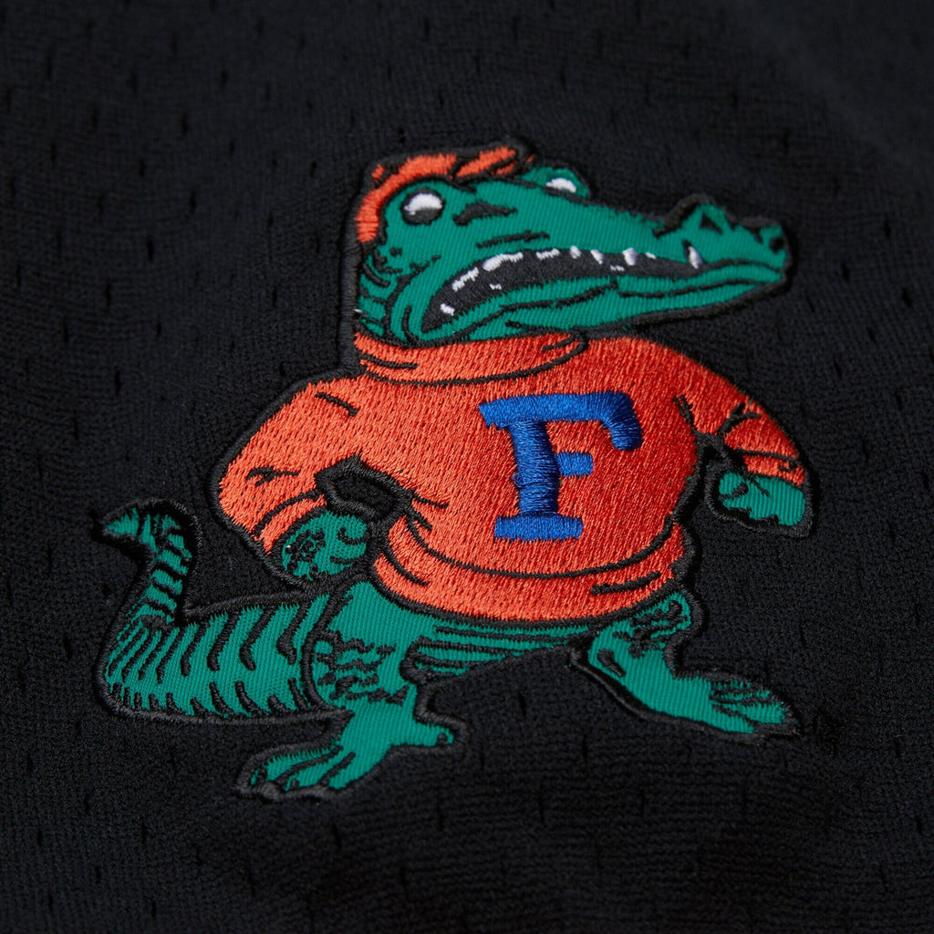 Mitchell & Ness Black Florida Gators On The Clock Full-Button Fashion Jersey