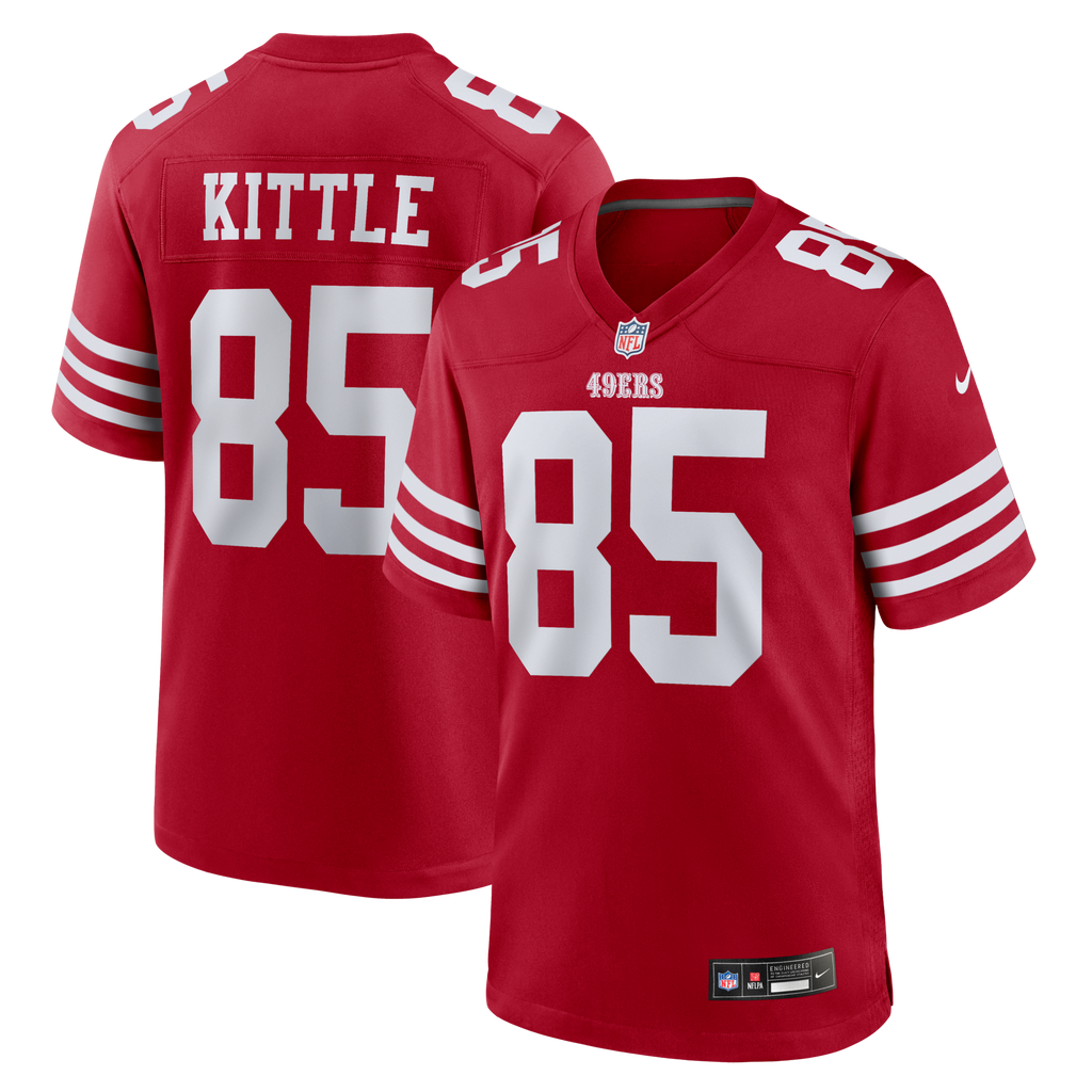 San Francisco 49ers George Kittle Nike Scarlet Team Game Jersey