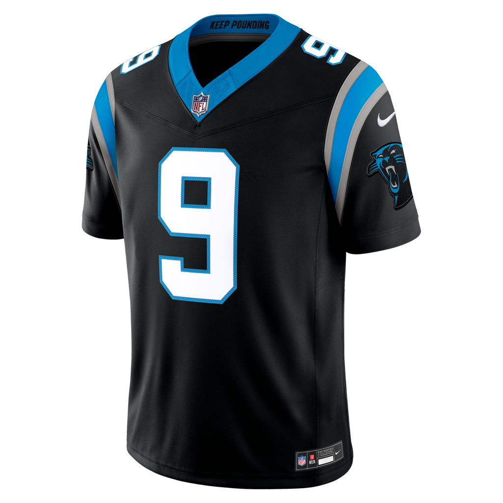 Carolina Panthers Bryce Young Nike Black Team Vapor F.U.S.E. Stitched Limited Jersey