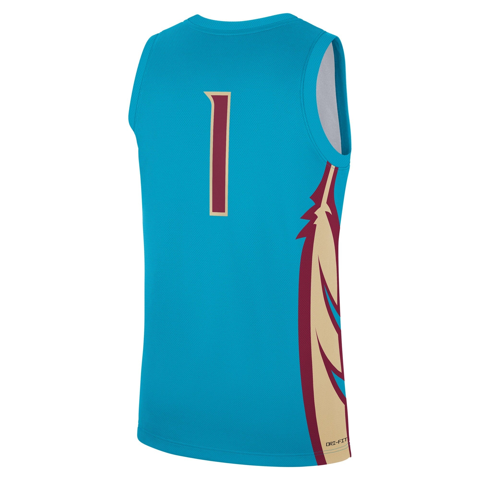 Nike #1 Turquoise Florida State Seminoles Alternate Replica Jersey