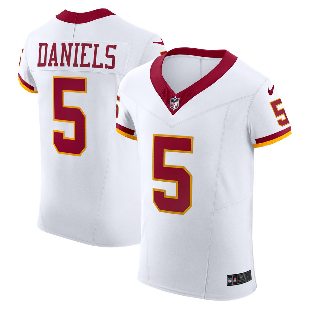 Washington Commanders Jayden Daniels Nike White Alternate 2 Super Bowl Era Vapor F.U.S.E. Elite Jersey
