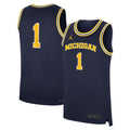Jordan Brand Navy Michigan Wolverines Road Replica Basketball Jersey