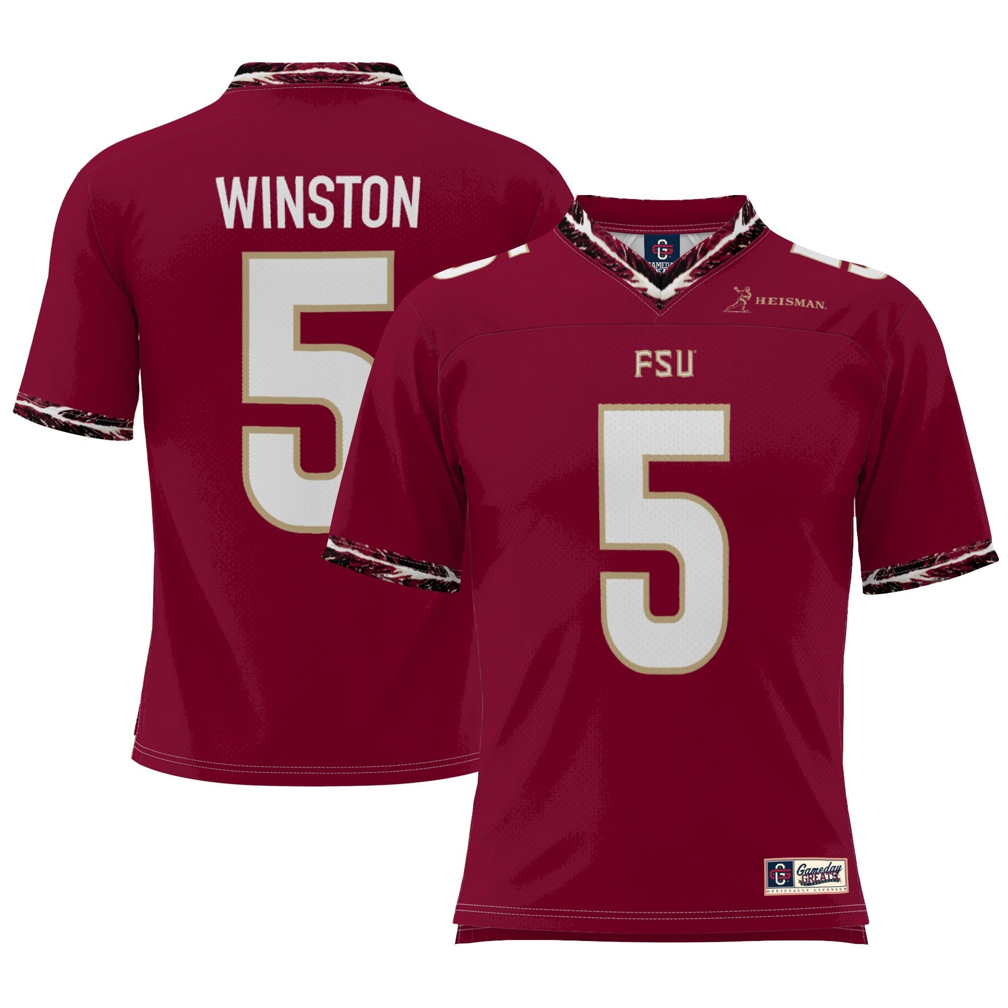 GameDay Greats Jameis Winston Garnet Florida State Seminoles Heisman Football Jersey