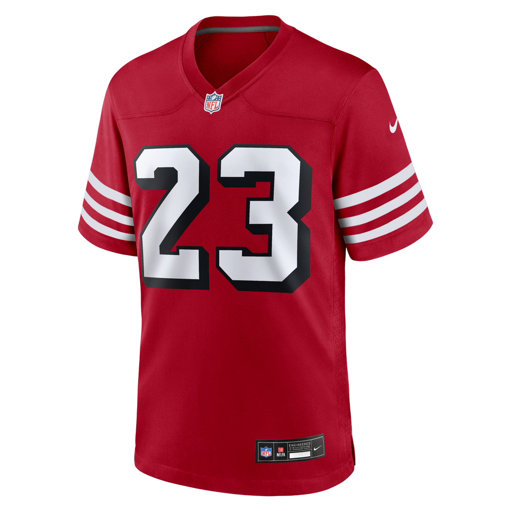 San Francisco 49ers Christian McCaffrey Nike Scarlet Alternate Game Player Jersey