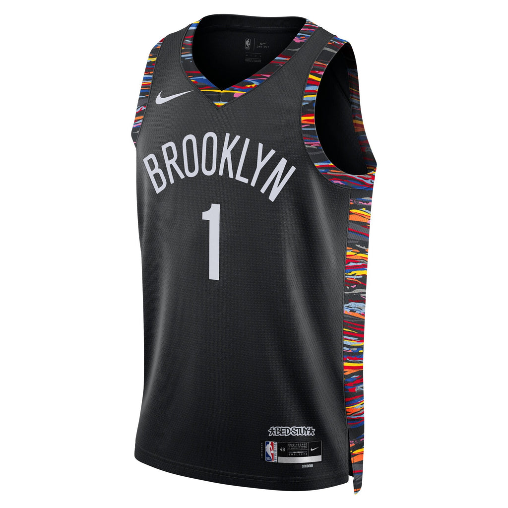 Brooklyn Nets Nike 2025/26 City Edition Swingman Jersey - Black - Ziaire Williams