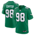 Philadelphia Eagles Jalen Carter Nike Kelly Green Alternate Game Jersey