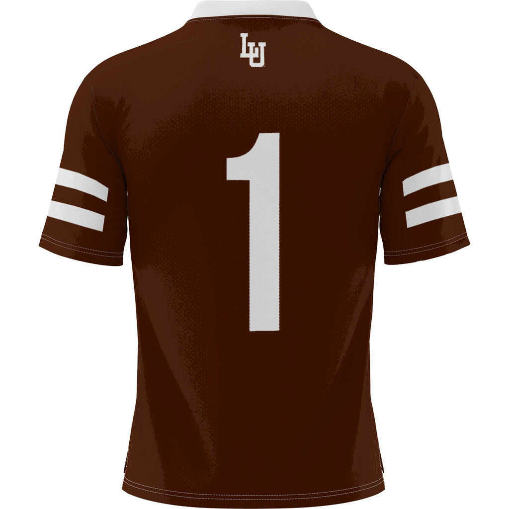 GameDay Greats #1 Brown Lehigh Mountain Hawks Football Jersey