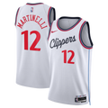 Los Angeles Clippers Nike Replica Association Edition Swingman Jersey - White - Nick Martinelli