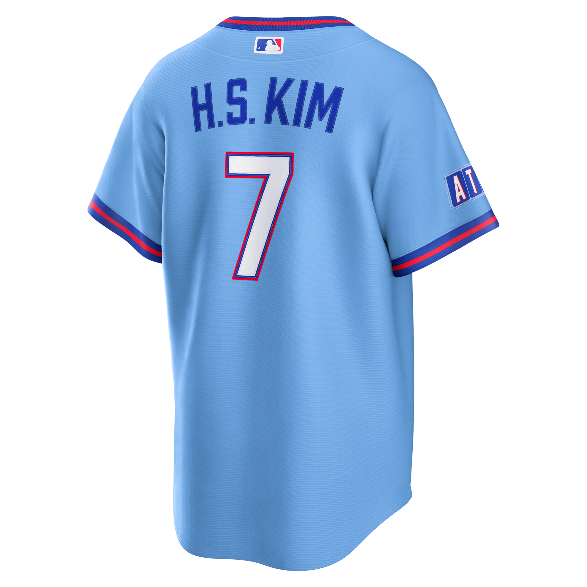 Atlanta Braves Ha-Seong Kim Nike Powder Blue 2026 City Connect Stadium Jersey