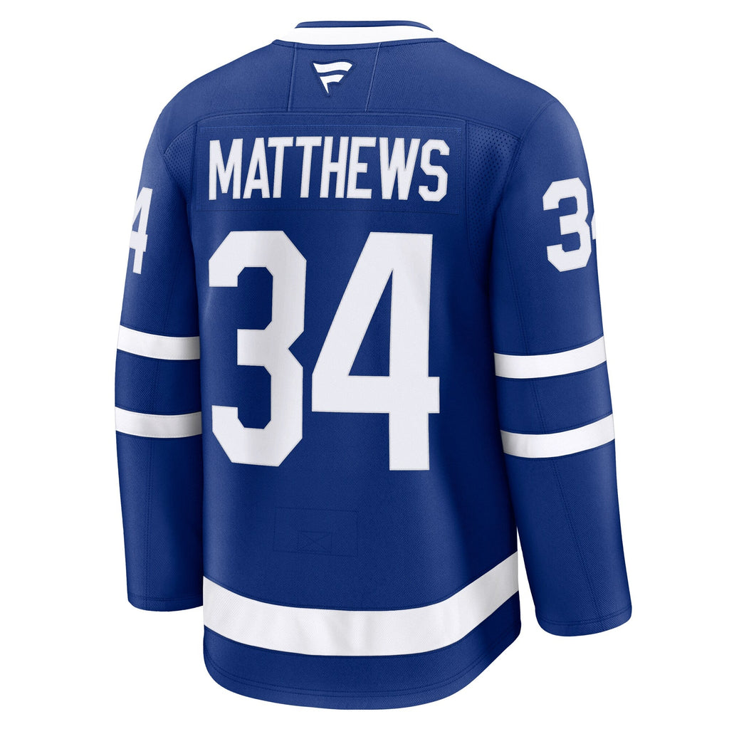 Toronto Maple Leafs Auston Matthews Fanatics Blue Captain Patch Home Premium Jersey