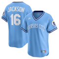 Kansas City Royals Bo Jackson Nike Light Blue Throwback Cooperstown Collection Limited Jersey