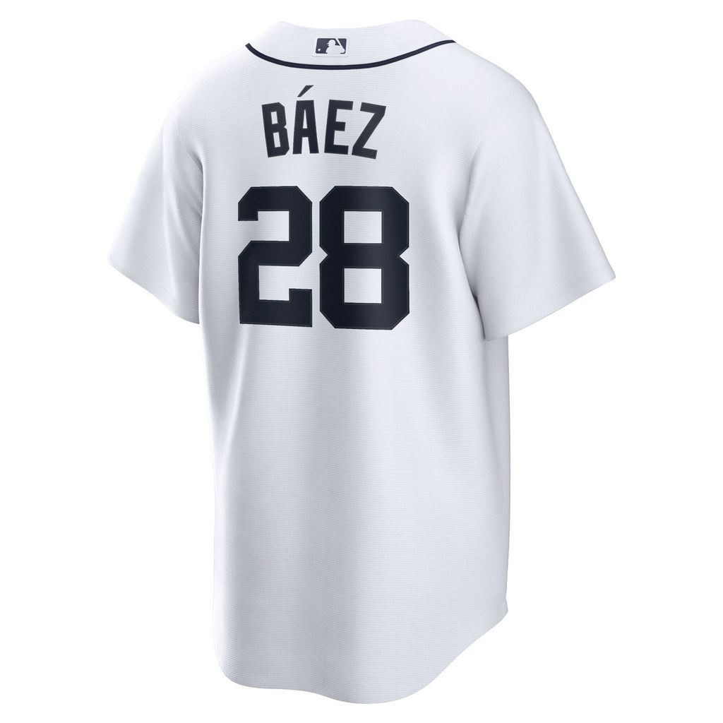Detroit Tigers Javier Baez Nike White Home Replica Player Jersey